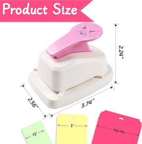 Tag Punch, Tag Punches for Paper Crafts, Small Hole Punch for Tags, 3 Way Tag Puncher, Gift Tag Paper Punches for DIY Projects, Anysize Punch, Craft Tag Punch, Tag Maker Punch in Saudi Arabia