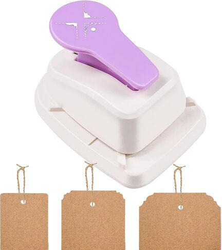 Tag Punch, Tag Punches for Paper Crafts, Small Hole Punch for Tags, 3 Way Tag Puncher, Gift Tag Paper Punches for DIY Projects, Anysize Punch, Craft Tag Punch, Tag Maker Punch in Saudi Arabia