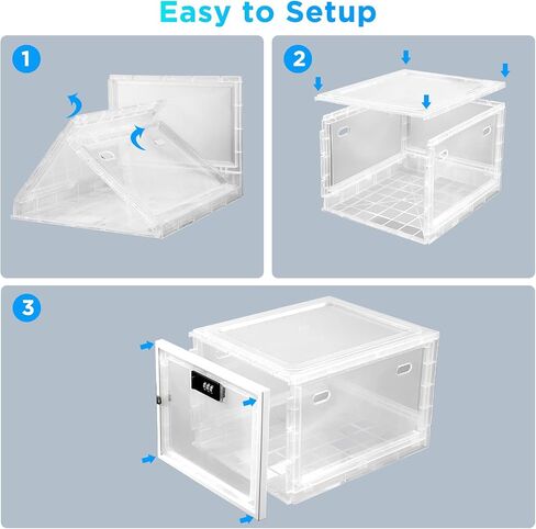 Zmains Clear Medication Lock Box, Medicine Storage Box With Code, Kitchen Safe Fridge/Snack Lockable Boxes, Large Locking Storage For Medicine Safe, Personal Item & Cell Phone Jail in Saudi Arabia