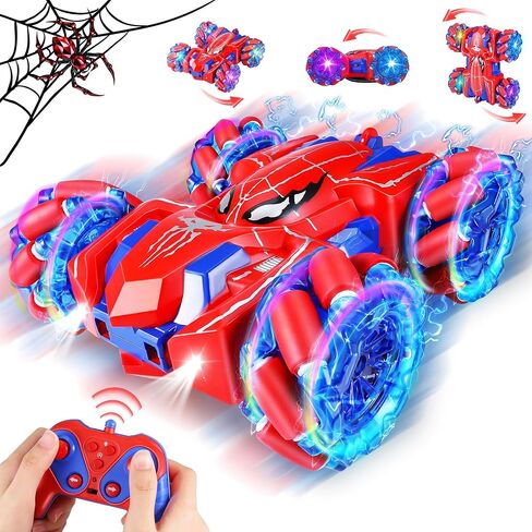 Spider Remote Control Double Sided Stunt Car for 4 5 6 7 8 Year Old Boys in Saudi Arabia