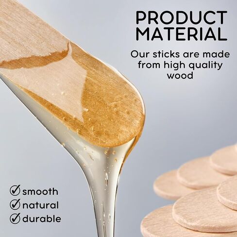 200PCS Wooden Sticks for Crafts – 8 Inch Wooden Sticks for Crafting Jumbo Craft Sticks Bulk for DIY Crafts Jumbo Popsicle Sticks for Crafts Wooden Wax Sticks in Saudi Arabia