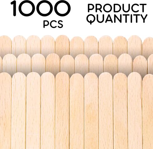 200PCS Wooden Sticks for Crafts – 8 Inch Wooden Sticks for Crafting Jumbo Craft Sticks Bulk for DIY Crafts Jumbo Popsicle Sticks for Crafts Wooden Wax Sticks in Saudi Arabia