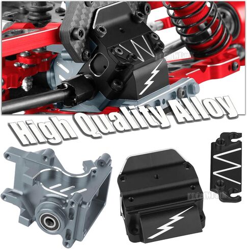 RC Aluminum Gearbox Case & 42T Differential w/15T Main Gear Upgrades Part for 1/8 Kraton/Outcast/Typhon/Notorious 6s BLX 1/7 Infraction/Felony/Mojave 6s BLX Limitless,Red in Saudi Arabia