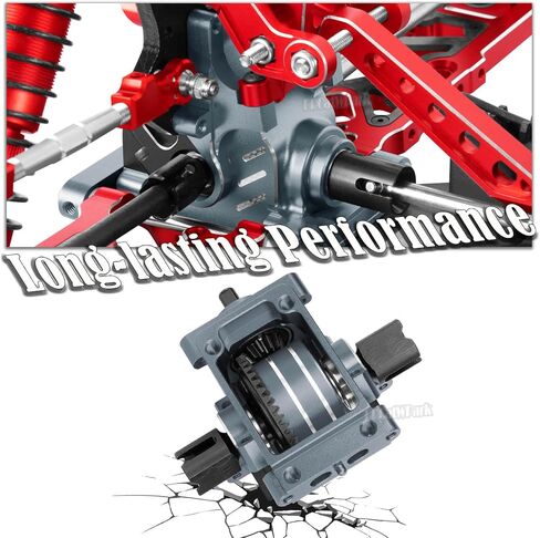 RC Aluminum Gearbox Case & 42T Differential w/15T Main Gear Upgrades Part for 1/8 Kraton/Outcast/Typhon/Notorious 6s BLX 1/7 Infraction/Felony/Mojave 6s BLX Limitless,Red in Saudi Arabia