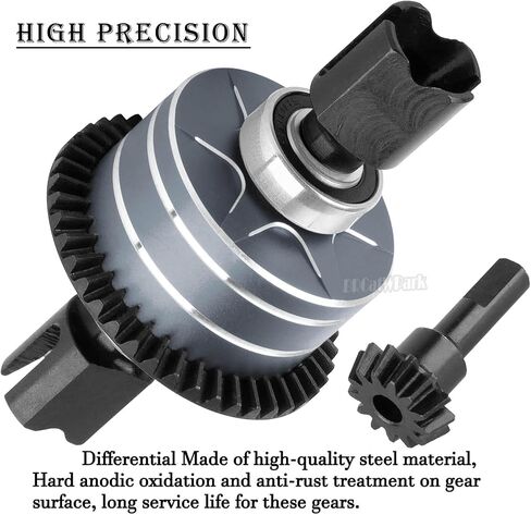 RC Aluminum Gearbox Case & 42T Differential w/15T Main Gear Upgrades Part for 1/8 Kraton/Outcast/Typhon/Notorious 6s BLX 1/7 Infraction/Felony/Mojave 6s BLX Limitless,Red in Saudi Arabia