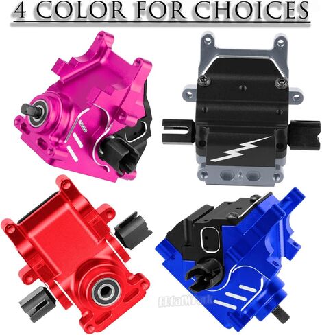 RC Aluminum Gearbox Case & 42T Differential w/15T Main Gear Upgrades Part for 1/8 Kraton/Outcast/Typhon/Notorious 6s BLX 1/7 Infraction/Felony/Mojave 6s BLX Limitless,Red in Saudi Arabia