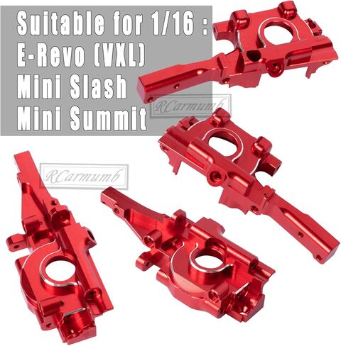 RC Front and Rear Bulkhead Gearbox Upgrades Part for 1/16 E-Revo (VXL),Slash 4WD,Summit,Alloy Aluminum Bulkhead Gearbox Hops Up,Navy Blue in Kuwait