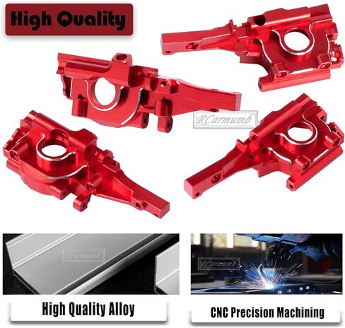 RC Front and Rear Bulkhead Gearbox Upgrades Part for 1/16 E-Revo (VXL),Slash 4WD,Summit,Alloy Aluminum Bulkhead Gearbox Hops Up,Navy Blue in Kuwait