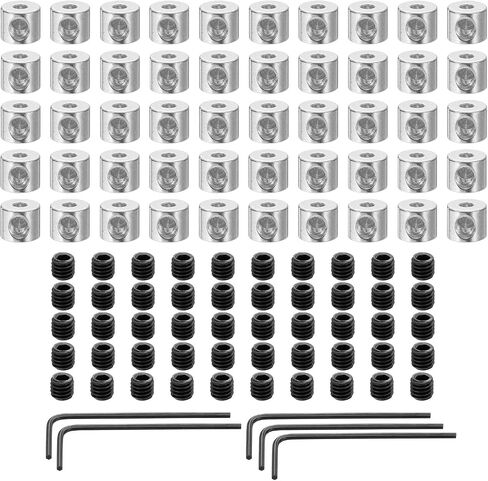 uxcell 50pcs Pin Backs Locking Pin Locking Pin Keepers Locking Clasp Locking Pin Keeper Backs Locking Pin Backs Copper Pin with 5pcs Wrench (6mmx5mm, Silver Tone) in Saudi Arabia