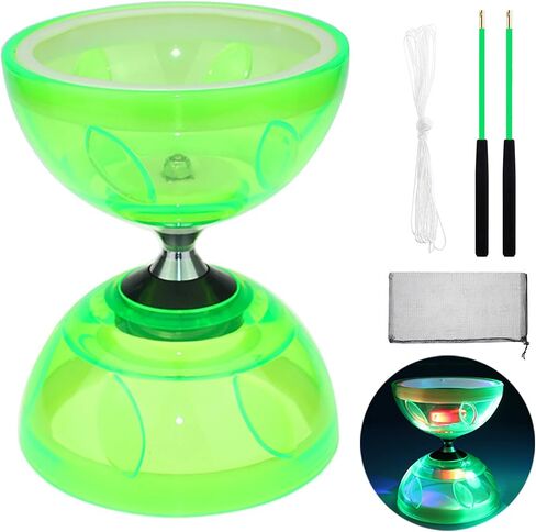 HenMerry Mini Diabolo Chinese yoyo Set-Triple Bearing Diabolo Chinese Yoyo Juggling Toy with with Diablo Sticks, Diabolo String&Net Bag (Small Size - Purple) in Kuwait