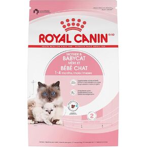 Royal Canin Feline Health Nutrition Mother & Babycat Dry Cat Food for Newborn Kittens and Pregnant or Nursing Cats, 6 lb bag