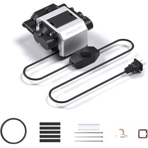 Creality Air Assist for Laser Engraver, 22 L/min Adjustable Air Assist Pump, Blow Away Smoke and Dust, Keep Cutting Clean, Suitable for Falcon 7.5W/10W, Falcon2/Falcon2 Pro Series Engraver Machine