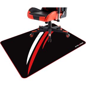 GTRACING Gaming Chair Mat for Hardwood Floor 47 x 39 inch Office Computer Gaming Desk Chair Mat for Hard Floor Red,Larger Size