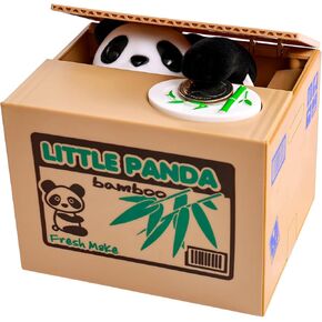 Piggy Bank Cat Stealing Money Coin Box, Electronic Cute Money Saving Coins Cans ATM Banks, Automatic Mischief Steal Money with English Speaking, Creative Toy Gift for Kids Boys Girls Adults Birthday
