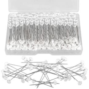 100pcs Diamond Pins for Bouquets, 2.1 Inch Floral Pins,Corsage Pins,Boutonniere Pins, Straight Pins Sewing for Crafts, Pins for Flowers, Flower Pins, Flower Bouquet Accessories, Floral Supplies in Kuwait