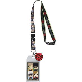 Jujutsu Kaisen Chibi Panel ID Badge Holder Lanyard w/Rubber Charm Pendant
