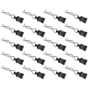 HAIBOXING RC Cars 1/18th 1/16th 1/14th 1/12th Body Clips,Remote Control Truck Spare Parts Apply to 18858 & 18859 & 18859A & 12815 & 16890A & 903, 903A, 20pcs,Black(H166)