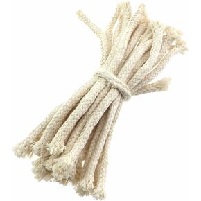 20PCS 6mm Diameter Heating Experiment Cotton Wick Beige Kerosene Wick Burner for Alcohol Candle Burner