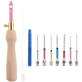 Embroidery Stitch of All Models Punch Needle Tool Poke Needle with Changeable Head Poking Cross Stitch Tools Knitting DIY Craft Sewing Accessories