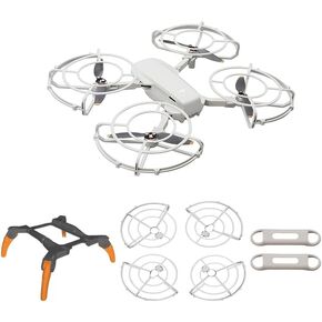 360° Propeller Guard + Foldable Landing Gear Leg + 2 pcs Propeller Holder Strap for DJI Mini 2/ Mini 2 SE/Mini SE/Mini 4K/Mavic Mini Drone Accessories
