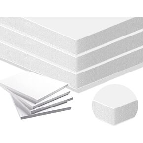 3/8" White Foam Core Boards 24x36-5 Pack. Many Sizes Available. Acid Free Craft Poster Board for Signs, Buffered Presentations, School, Office and Art Projects