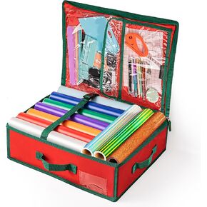 GIRAFVINYL Craft Vinyl Organizer Storage for Vinyl, Vinyl Bag Storage Organizer With Interior Pockets, Permanent Vinyl and Vinyl Tool Kit Storage Containers - Adjustable Fastening Strap