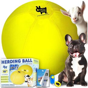 Race&Herd Original Herding Ball for Dogs 25" – Dog Herding Ball for Australian Shepherd, Cattle Dogs, Border Collie, Blue Heelers Herding Dog Ball, Horse Ball - Dog Training Herding Dog Toys
