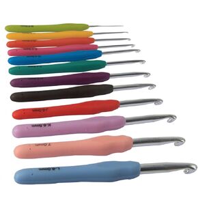 Teamoy Ergonomic Crochet Hook Set,12Pcs Large Crochet Hooks for Arthritis and Beginners, Smooth and Comfortable
