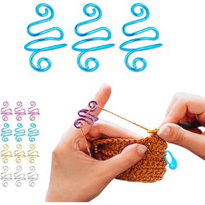 3 PCS Hand Crochet Tension Rings, Crochet Finger Guard, Yarn Tension Control Rings for Lefties and Righties, Adjustable Companion Rings, Gifts for Hand Crocheters Knitters, Moms (Glod)