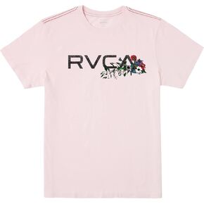 تي شيرت رجالي من RVCA ذو أكمام قصيرة ومتماسكة بمقاس نحيف