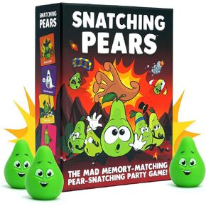 Snatching Pears! – The Hilarious Memory-Matching, Pear-Snatching Party Game | Family Board Game for Kids, Teens & Adults | 2-6 Players, Age 7+