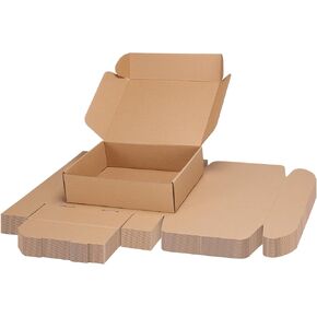 PHAREGE 8x6x2 Inch Shipping Boxes 25 Pack White, Tab Lock Tuck Top Mailer Boxes for Packaging Small Business, Cardboard Gift Boxes for Wrapping Mailing Present