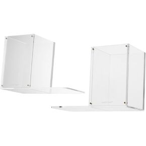 russell+hazel Acrylic Photo Bookend Set, Desk Accessories, 7.5" x 3.5" x 5", 2 Pieces
