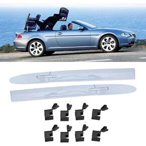 Convertible Roof Molding Fits for 2007-2019 BMW M3 M4 328i 335i 428i 430i 435i 440i E93 F33 F83 Replacement Number# 54377184037,54377184038,54377187747 (Left, Right, Middle and Rear 10-Piece Set)