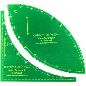 Slit N Sew 8in Finished Melon Template Set