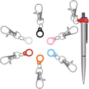 6PCS Retractable Pen Holders - Clip on Pens for Badge Reel, Perfect Pen Holder for Lanyard, Nurses, and X-ray Marker Holder