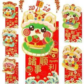 24Pcs Chinese Red Envelopes New Year Envelopes Hong Bao 2025 Snake Year, Gift Money Envelopes, Red Pockets, for Chinese New Year, Weddings, Birthday Gifts, Baby and Visiting Relatives in Kuwait