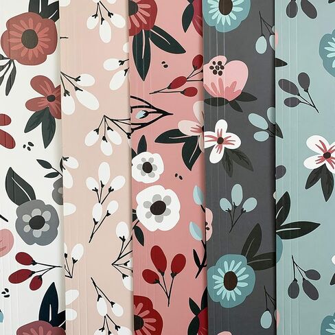 Cute File Folders, Set of 12 3-Tab Letter Size Decorative File Folders Boho Colored Manilla 8.5 x 11 Filing – Pretty Designer Home Office School Supplies (Blossom) in Kuwait