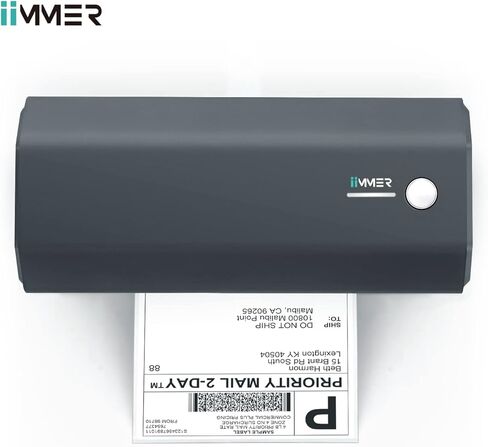 Thermal Label Printer-4x6 Shipping Label Printer for Small Business and Shipping Packages -Compatible with Windows and Mac-Desktop Label Maker Widely Used for Amazon, Shopify, Ebay in Kuwait