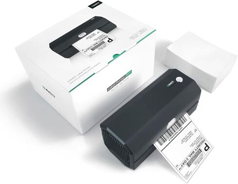 Thermal Label Printer-4x6 Shipping Label Printer for Small Business and Shipping Packages -Compatible with Windows and Mac-Desktop Label Maker Widely Used for Amazon, Shopify, Ebay in Kuwait