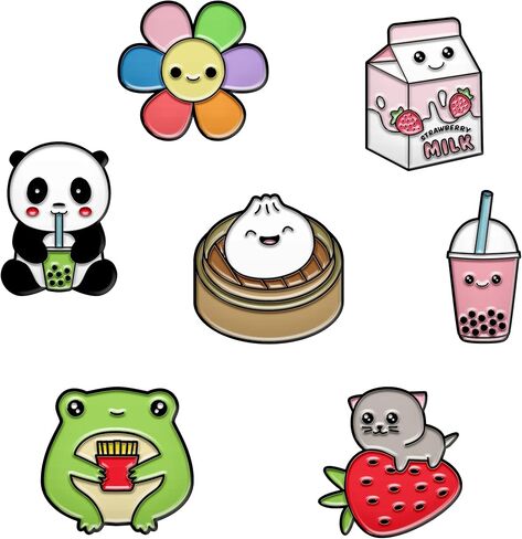7 Meme Pins by The Carefree Bee – Cute Enamel Pins Set Cool Pins For Backpacks Aesthetic Funny Enamel Pins for Backpacks This is Fine Meme Pin Funny Pins Pack Meme Lapel Pins (Set 11) in Saudi Arabia