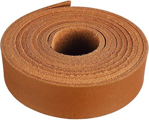 LolliBeads (TM) Genuine Leather Strap Leather Strip 3/4 Inch Wide and 72 Inches Long, Brown in Kuwait