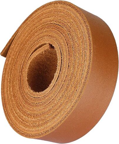 LolliBeads (TM) Genuine Leather Strap Leather Strip 3/4 Inch Wide and 72 Inches Long, Brown in Kuwait