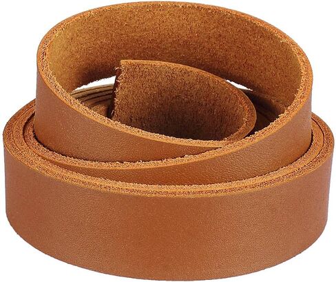 LolliBeads (TM) Genuine Leather Strap Leather Strip 3/4 Inch Wide and 72 Inches Long, Brown in Kuwait