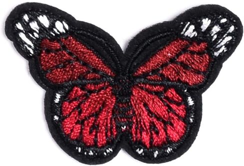 Artibetter Butterfly Patches Stickers Self Adhesive Clothes Patches Patchwork for Jacket Hat 12Colors 24Pcs in Saudi Arabia