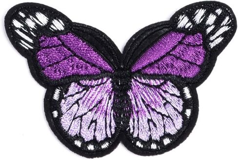 Artibetter Butterfly Patches Stickers Self Adhesive Clothes Patches Patchwork for Jacket Hat 12Colors 24Pcs in Saudi Arabia
