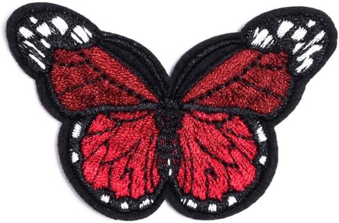 Artibetter Butterfly Patches Stickers Self Adhesive Clothes Patches Patchwork for Jacket Hat 12Colors 24Pcs in Saudi Arabia