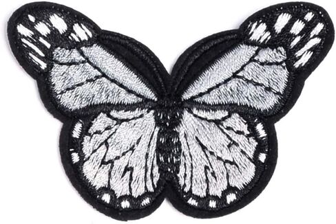 Artibetter Butterfly Patches Stickers Self Adhesive Clothes Patches Patchwork for Jacket Hat 12Colors 24Pcs in Saudi Arabia