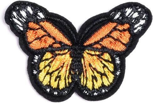Artibetter Butterfly Patches Stickers Self Adhesive Clothes Patches Patchwork for Jacket Hat 12Colors 24Pcs in Saudi Arabia