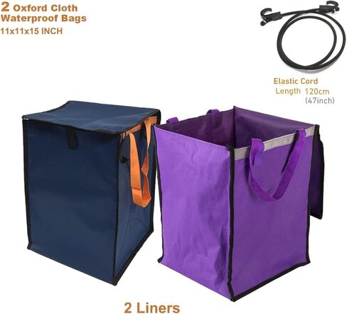 Stair Climbing Shopping Cart, Foldable,35L, Lightweight, 2 Waterproof Liners, Luggage/Laundry/Camping(Silver) in Saudi Arabia